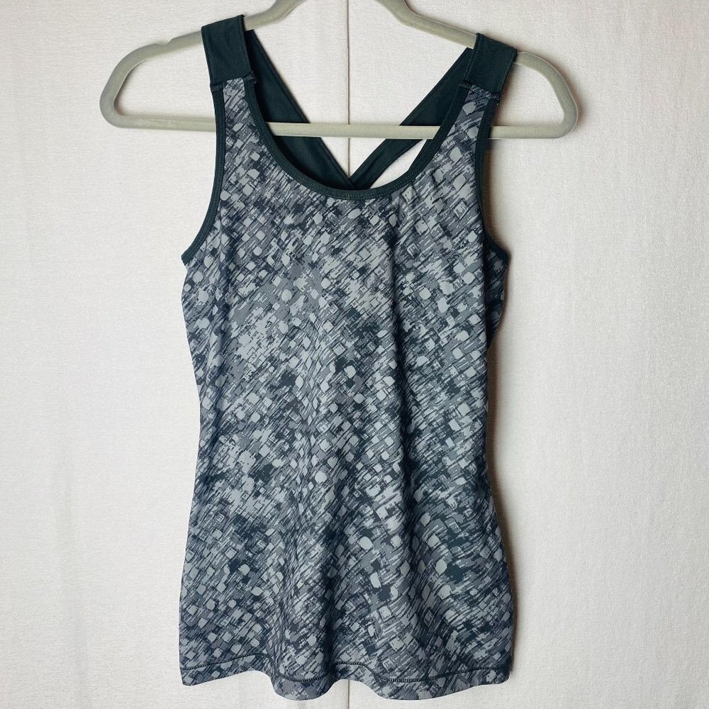 Aspire gray geometric workout tank